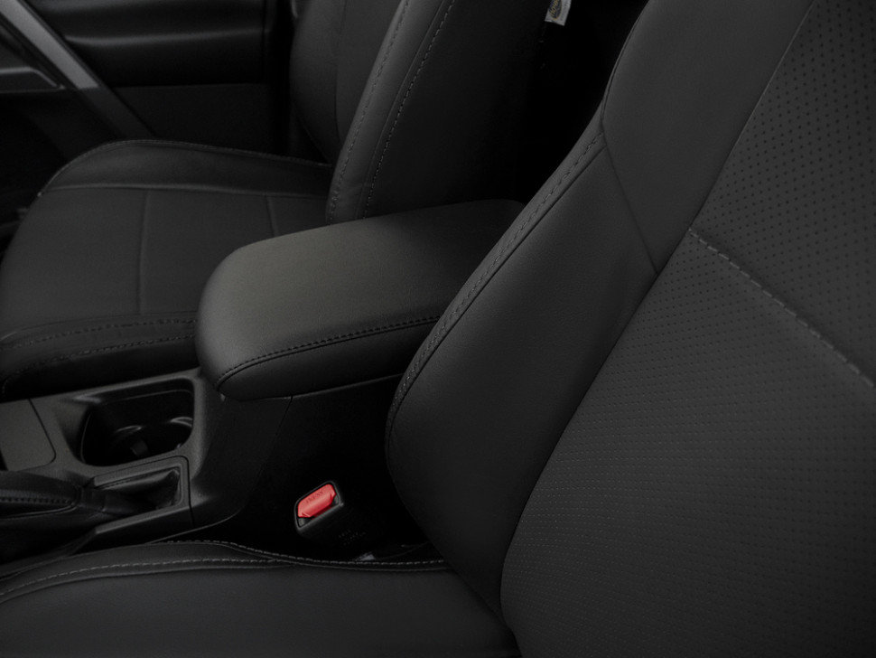 Авточехлы на Toyota RAV4 IV (CA40) "Почин" экокожа, черный