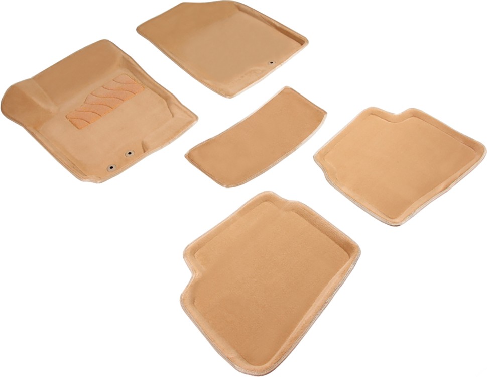 Коврики в салон для KIA Ceed I "3D" ворс, бежевый