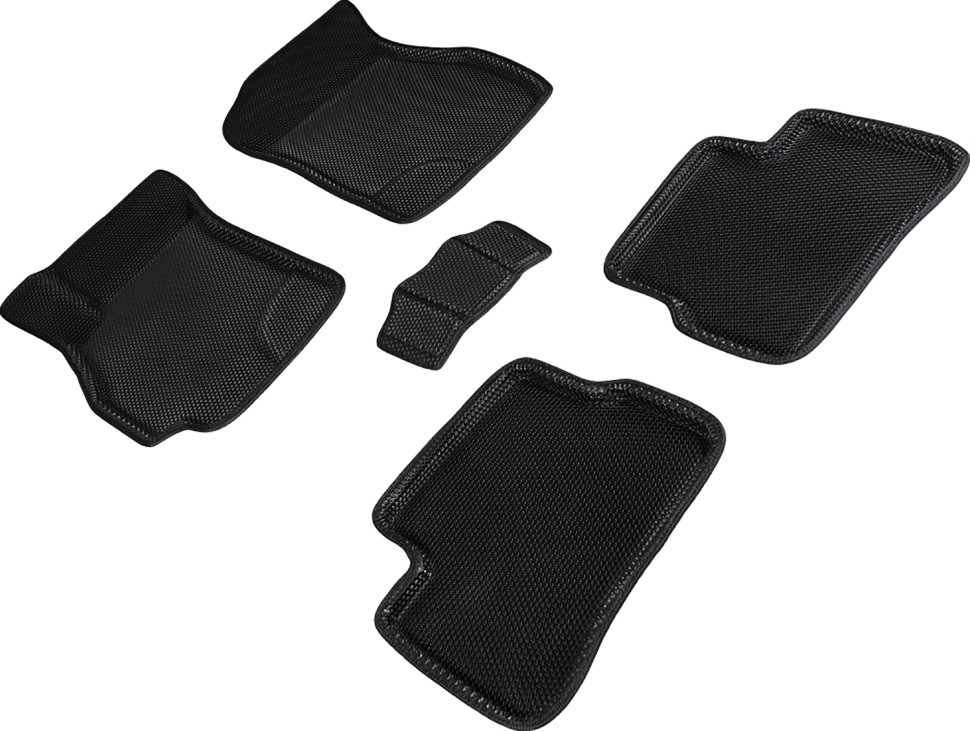 Коврики в салон Eva "3D" для Hyundai Accent "Соты" ЭВА, черный