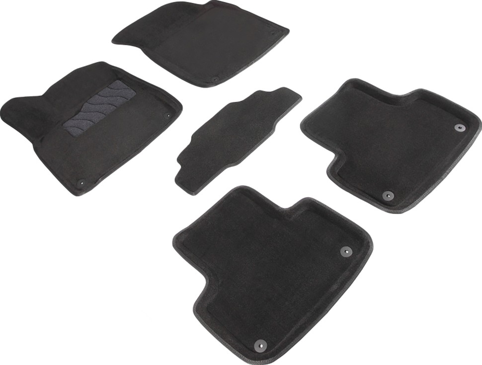 Коврики в салон для Audi Q8 "3D" ворс, черный