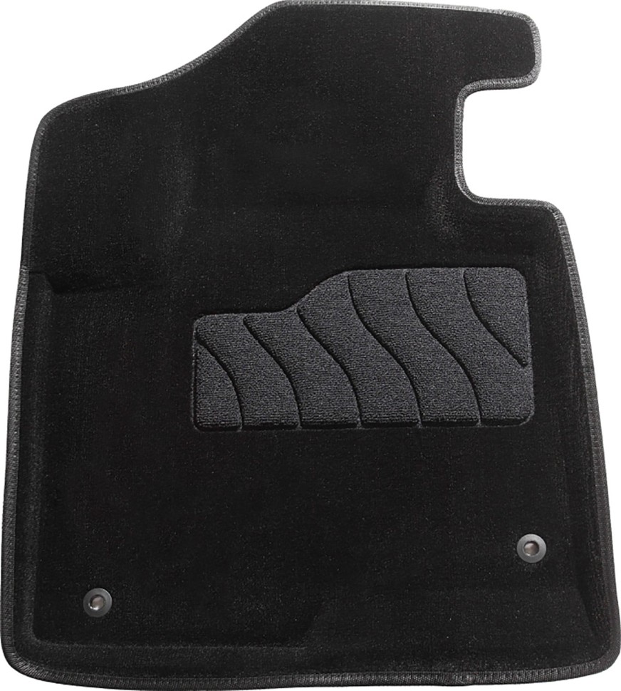 Коврики в салон для Hyundai Santa Fe III "3D" ворс, черный