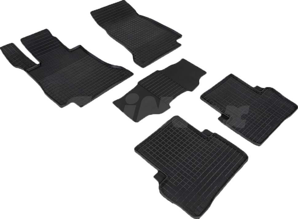 Коврики в салон для Mercedes-Benz E-Класс V (W213, S213, C238) "Сетка" резина, черный