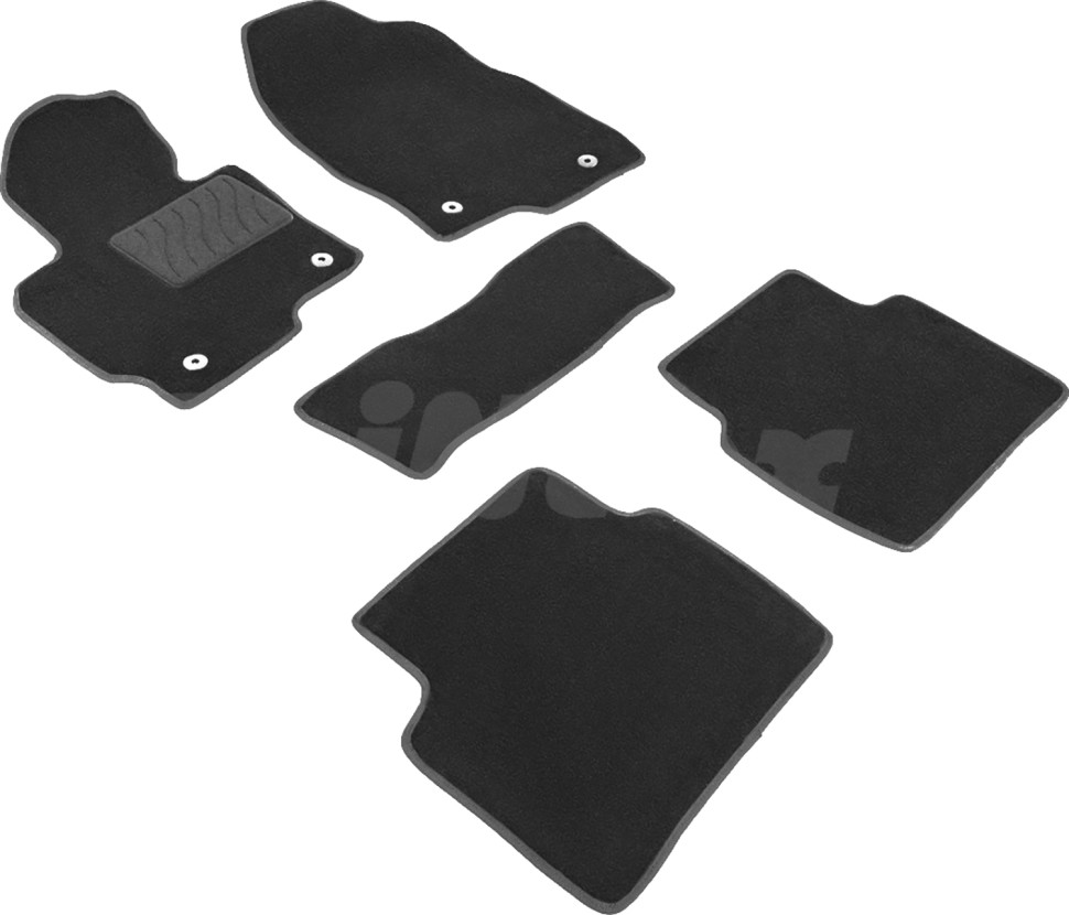 Коврики в салон для Mazda CX-5 I "Lux" ворс, черный