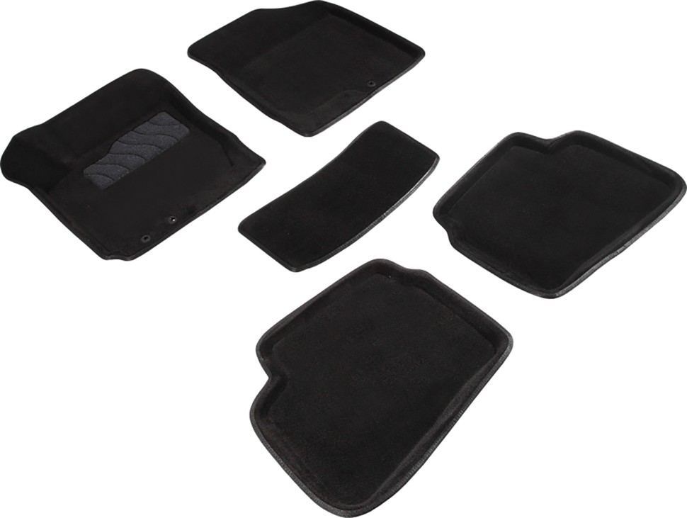 Коврики в салон для KIA Ceed I "3D" ворс, черный