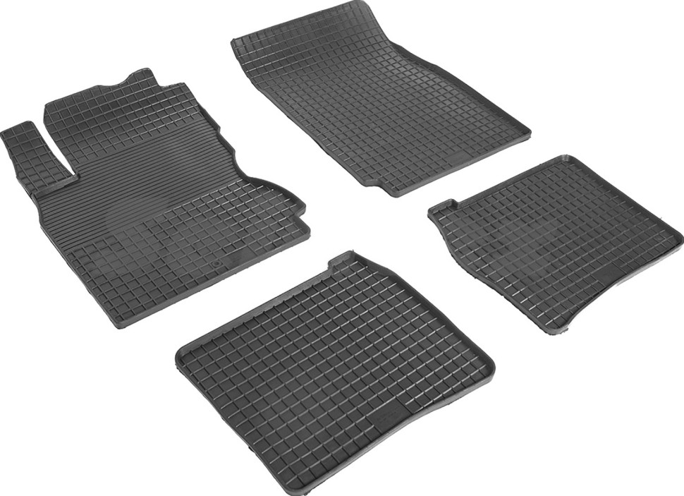 Коврики в салон для Nissan Note I "Сетка" резина, черный