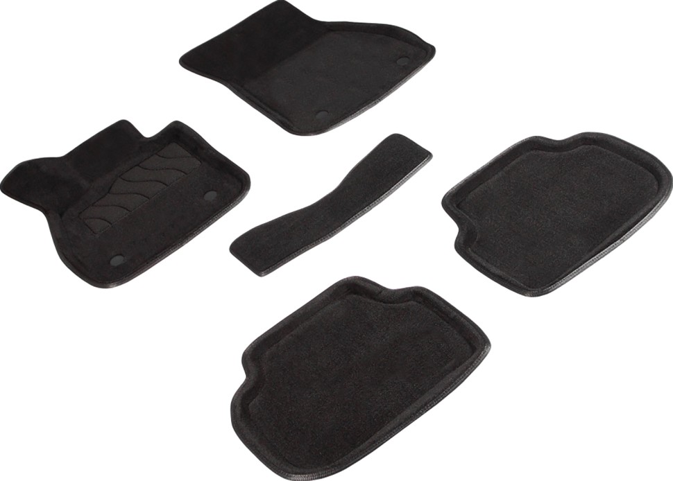 Коврики в салон для BMW 2 серии F44 "3D" ворс, черный