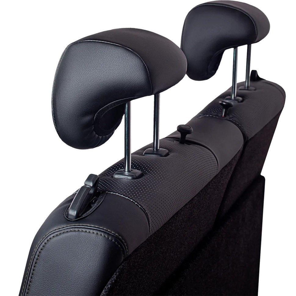 Чехлы на сиденья Hyundai Solaris II "Турин 2" экокожа, черный