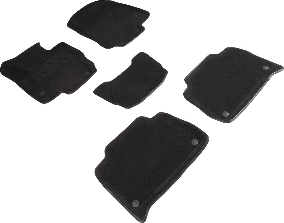 Коврики в салон для Mercedes-Benz GLE Coupe II (C167) "3D" ворс, черный