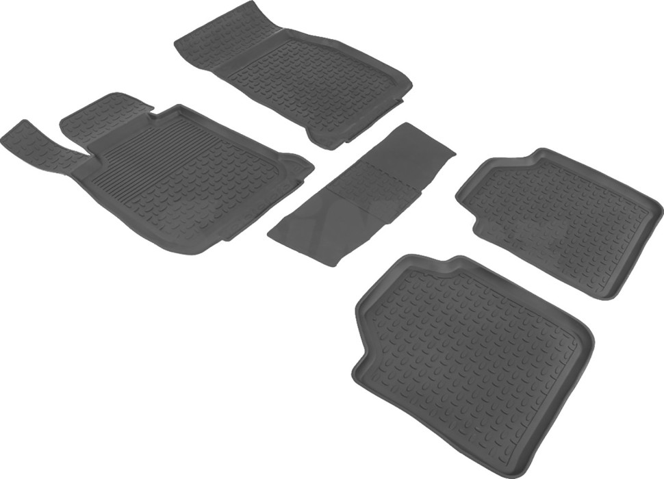 Коврики в салон для BMW 3 серии Gran Turismo (F34) "Высокий борт" резина, черный