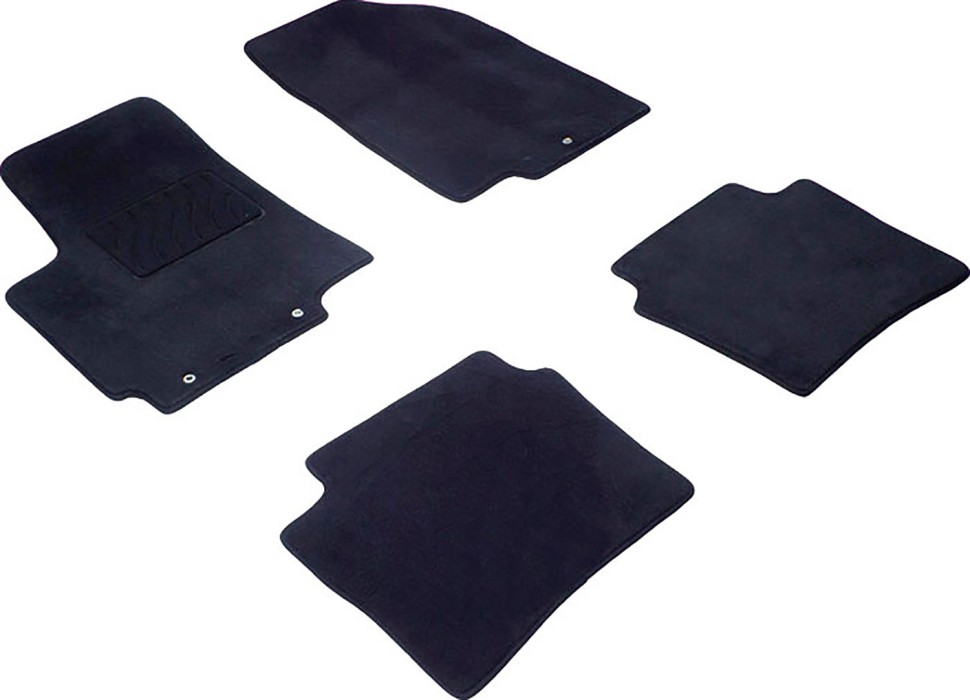 Коврики в салон для KIA Rio III "Lux" ворс, черный