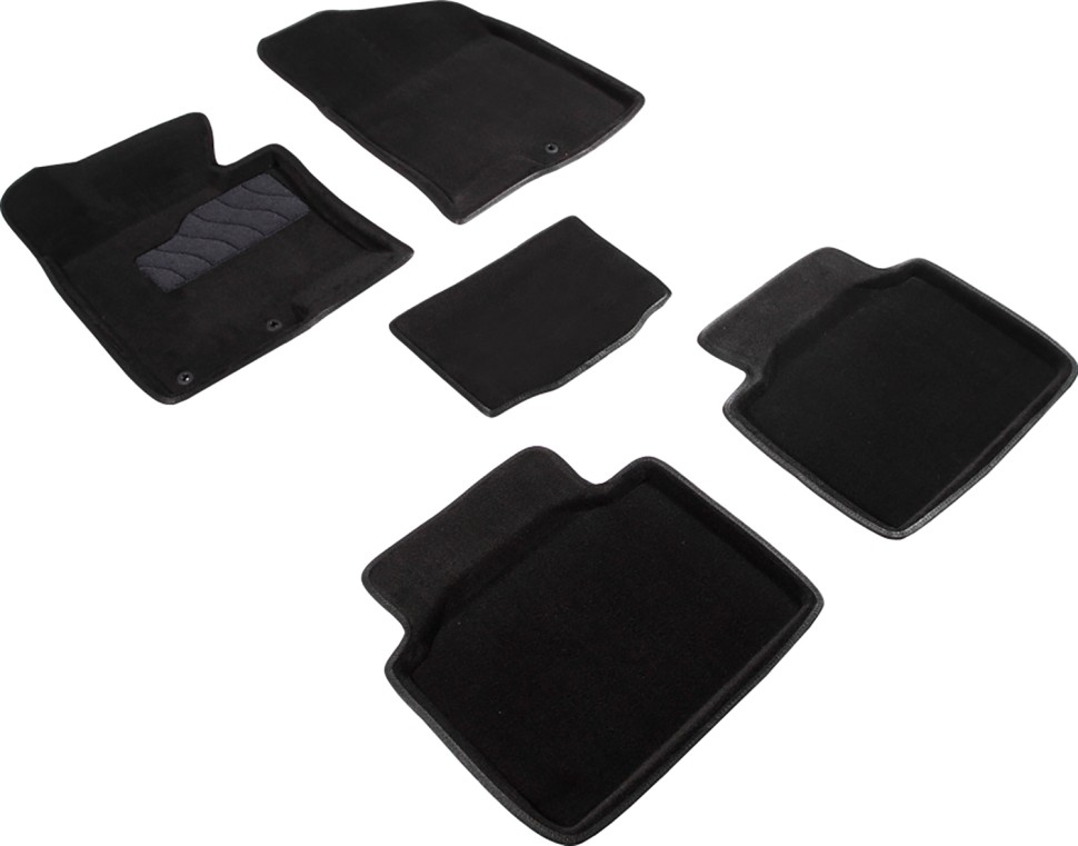 Коврики в салон для KIA Optima III "3D" ворс, черный