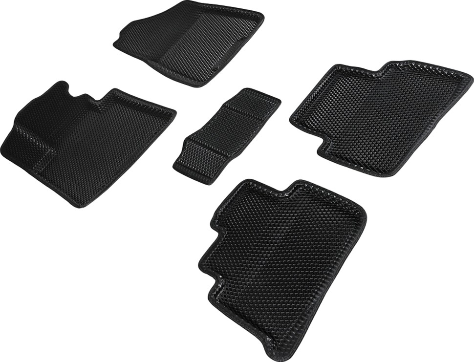 Коврики в салон Eva "3D" для Hyundai Tucson III (Рестайлинг) "Ромб" ЭВА, черный