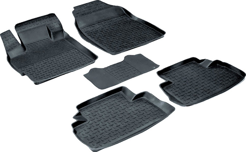 Коврики в салон для Mazda CX-7 I "Высокий борт" резина, черный