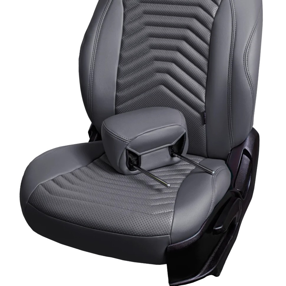 Чехлы на сиденья Chevrolet Cruze "Байрон Президент" экокожа, серый