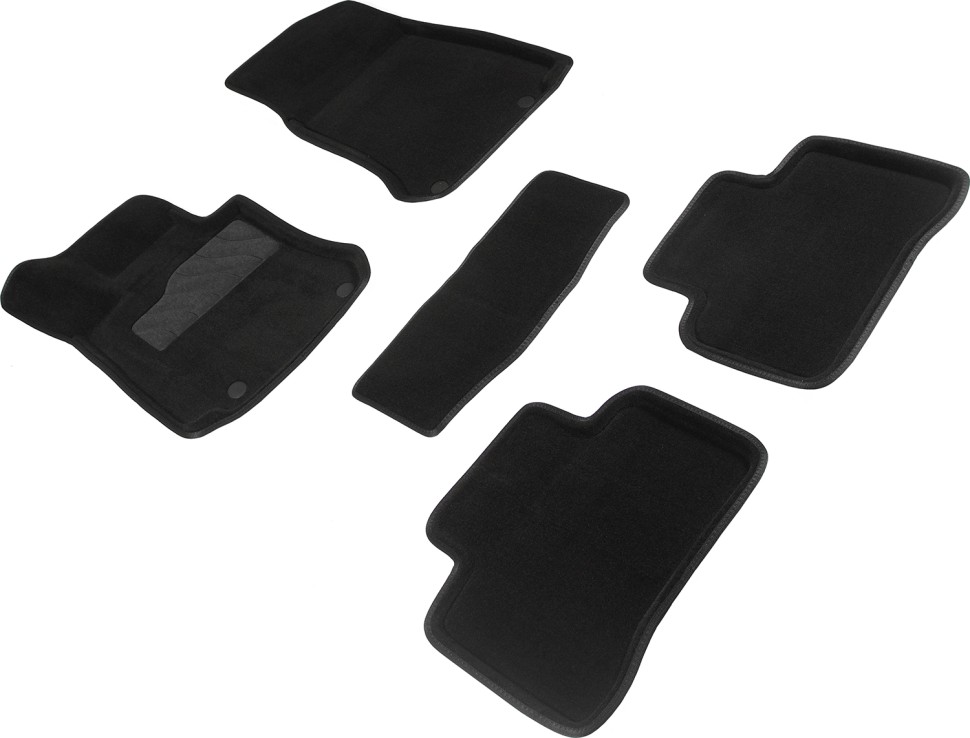 Коврики в салон для Mercedes-Benz GLC I (X253) "3D" ворс, черный