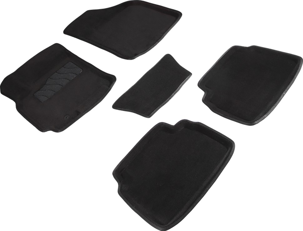 Коврики в салон для Chevrolet Lacetti "3D" ворс, черный