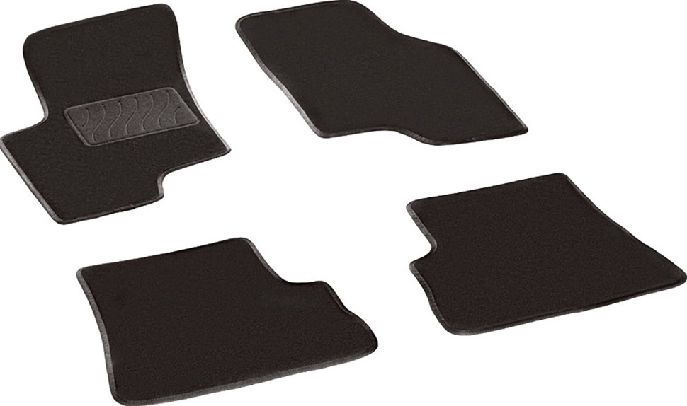 Коврики в салон для Hyundai Getz I "Lux" ворс, черный