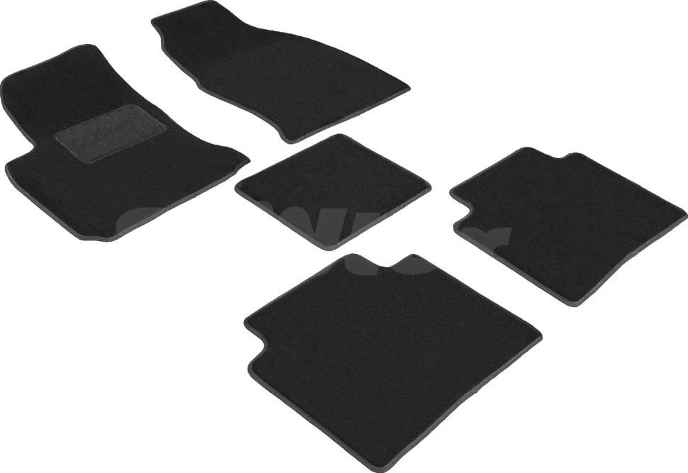 Коврики в салон для Hyundai Matrix I "Lux" ворс, черный