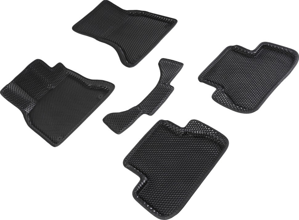 Коврики в салон Eva "3D" для Audi A4 IV (B8) "Ромб" ЭВА, черный