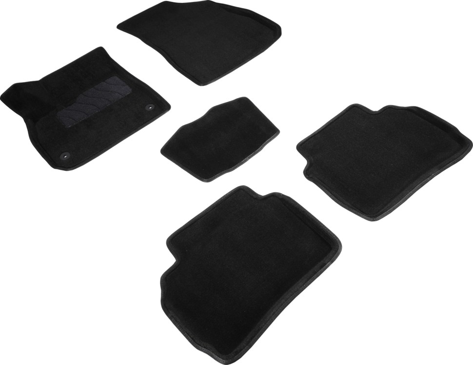 Коврики в салон для Chevrolet Malibu IX "3D" ворс, черный