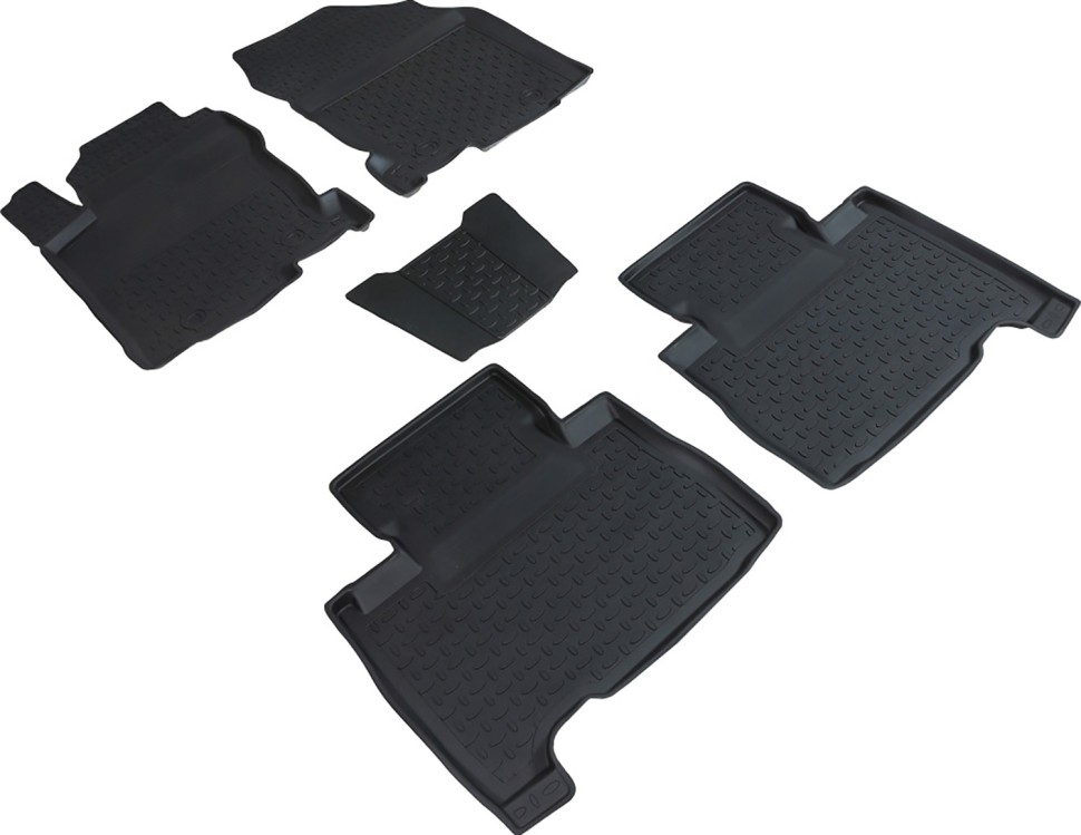 Коврики в салон для Lexus NX I "Высокий борт" резина, черный