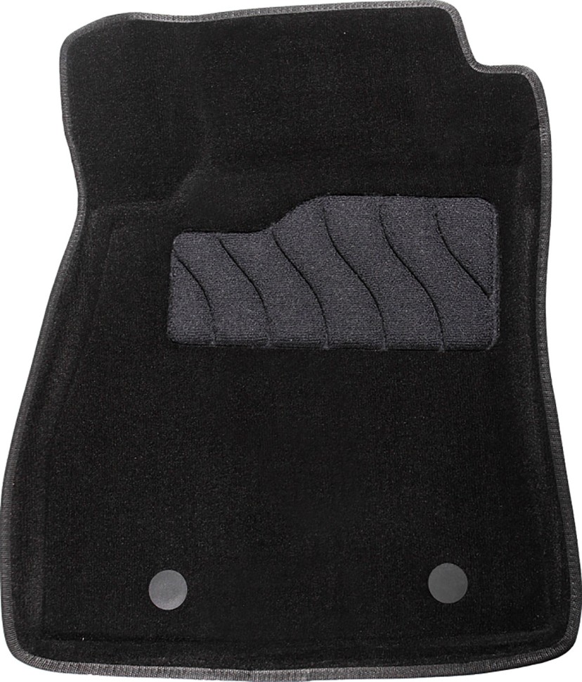 Коврики в салон для Nissan Tiida II (C13) "3D" ворс, черный