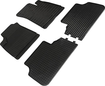 Коврики в салон для Renault Scenic I "Сетка" резина, черный