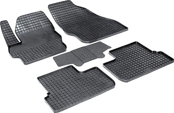 Коврики в салон для Mazda 3 II (BL) "Сетка" резина, черный