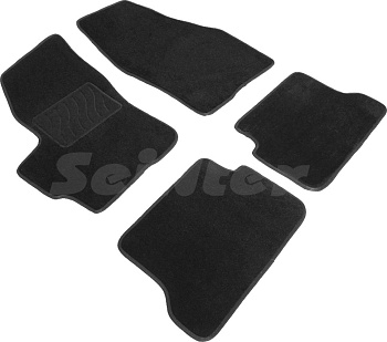 Коврики в салон для Mazda 3 I (BK) "Lux" ворс, черный