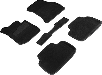 Коврики в салон для BMW 3 серии VII (G2x) (4WD) "3D" ворс, черный