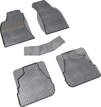 Коврики в салон для Audi A6 II (C5) "Сетка" резина, черный