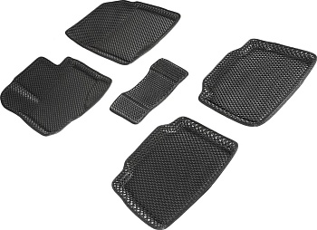 Коврики в салон Eva "3D" для Suzuki SX4 II (S-Cross) "Ромб" ЭВА, черный