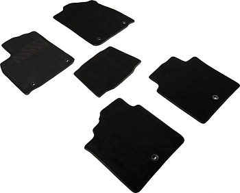 Коврики в салон для Lexus ES 250 VI "Lux" ворс, черный