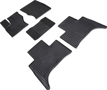 Коврики в салон для Land Rover Range Rover Sport II (Рестайлинг) "Сетка" резина, черный