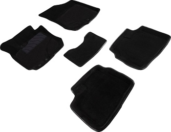 Коврики в салон для Hyundai i30 I "3D" ворс, черный