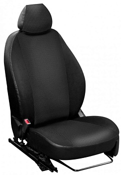 Авточехлы на Hyundai Sonata V (NF) "Лима" жаккард/экокожа, пиксели черные