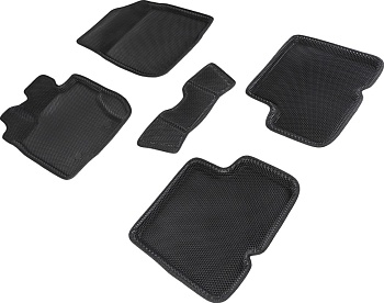 Коврики в салон Eva "3D" для Renault Duster I (АКПП) "Соты" ЭВА, черный