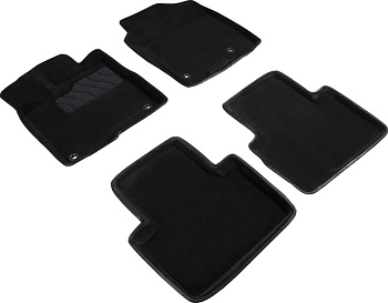 Коврики в салон для Acura RDX II "3D" ворс, черный