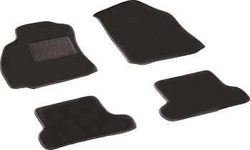 Коврики в салон для Renault Megane II "Lux" ворс, черный
