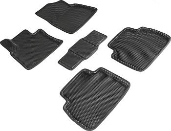 Коврики в салон Eva "3D" для Toyota Camry VIII (XV70) "Ромб" ЭВА, черный