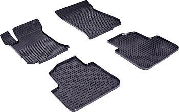 Коврики в салон для Mercedes-Benz R-Класс I "Сетка" резина, черный