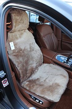 Накидки на весь салон "Овчина" темно-бежевый