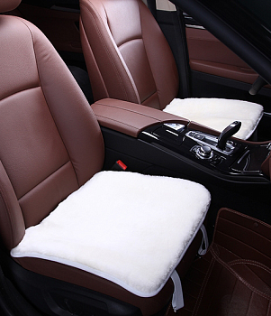 Накидки на весь салон "Квадрат" искусственный мех, белый