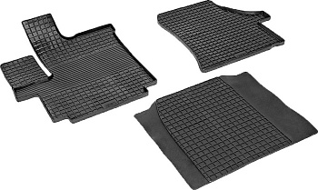 Коврики в салон для Fiat Ducato III "Сетка" резина, черный