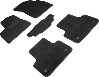 Коврики в салон для Audi Q7 II (4M) "Lux" ворс, черный