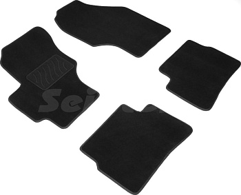 Коврики в салон для Hyundai Verna II "Lux" ворс, черный
