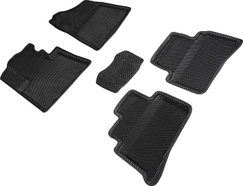 Коврики в салон Eva "3D" для Hyundai Tucson III "Соты" ЭВА, черный