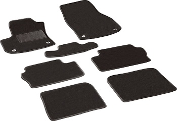 Коврики в салон для Opel Zafira B "Lux" ворс, черный