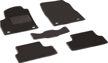 Коврики в салон для Opel Astra J "Lux" ворс, черный