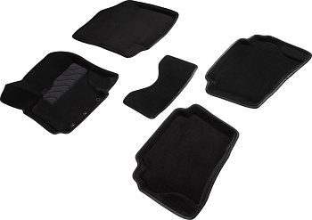 Коврики в салон для Hyundai i20 I "3D" ворс, черный